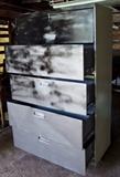 Metal 5 Drawer Tool Cabinet with pull-out drawer on top