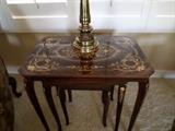 Italian Inlaid Nesting Tables ( Set of 3 )