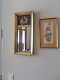Gold Framed Mirror with Cherubs