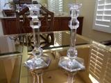 Vql St. Lambert Crystal Candlesticks