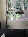 One of a kind fully restored operating room lamp from WW11 Navy ship now a fabulous reading lamp!