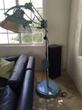 Medical floor/reading lamp great color & patina!