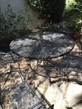 Vintage iron patio furniture