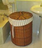 Extra large wicker laundry basket