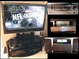  52 inch Sony LCD TV plus receiver power center and speakers