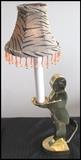  brass butler novelty table lamp
