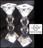 lead crystal candle holders by Lenox