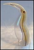  murano signed glass toucan