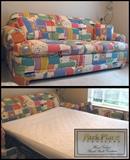 queen size hide a bed with fantastic design. manufactured by Park Place Furniture. 