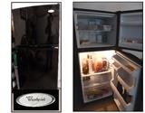 black whirlpool refrigerator freezer
