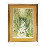 Vintage Framed and Matted Bernard Ganter Signed & Numbered Limited Edition Lithograph 