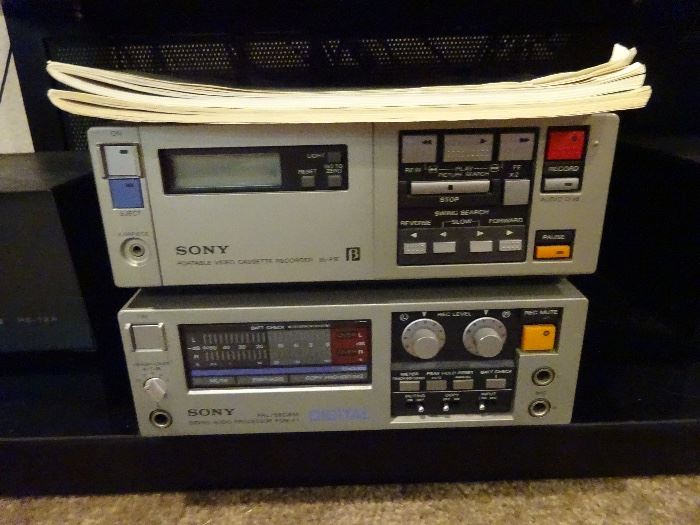 Sony Beta player and recorder and tapes