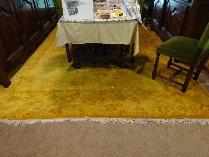 100 year old handmade rug 9' x 12'   gorgeous