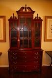 Beautiful mahogany breakfront by Hickory Chair Co.