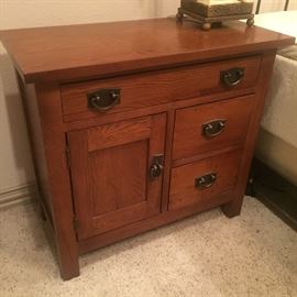 Mission style wash stand