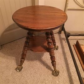 Oak piano stool