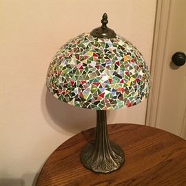 Tiffany crackle lamp