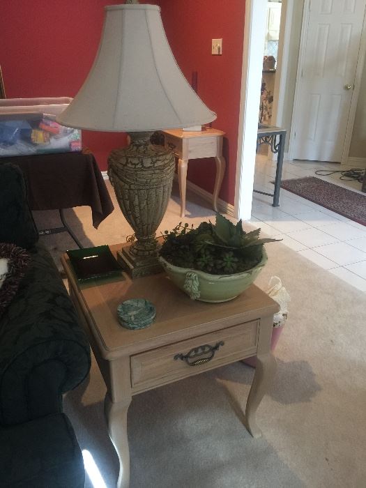 Matching end table with drawer