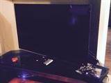 LARGE SCREEN TV AND TABLE