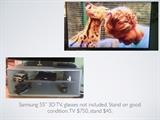 Samsung 55" 3D TV and Stand.
