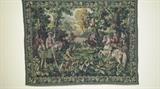 "Hawking with Emperor Maximilian" tapestry by Ter Waes, Ltd. for American Express. 44" wide x 34" high