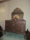 Antique dresser with mirror