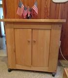 Great solid wood portable utility cabinet/island-2 available