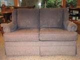 Loveseat-blue fabric upholstry