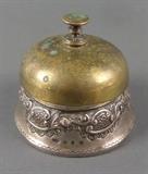 English sterling silver hotel concierge call bell
