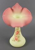 Fenton Burmese jack in the pulpit vase