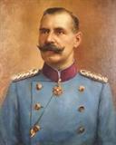 Imperial German soldier oil on canvas