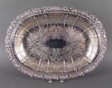 Ellis Barker ornate silver serving tray