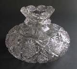 Libbey Signed 12 inch Flower Center