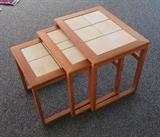 Midcentury Danish teak nesting tables