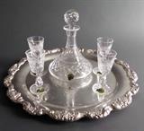 Waterford cordial decanter & stems