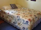 Double bed mattress set and frame