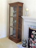 Baker - Matching set (2) glass curio cabinets - "The Collector's Edition"