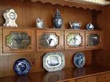 Collectibles - blue ware, pewter, Copenhagen, and more