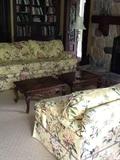 Matching set of designer couches and coffee table