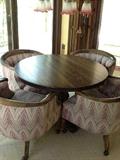 Game table with 4 chairs