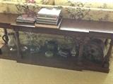 sofa table, and pewter