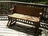 custom bench that also converts to a table