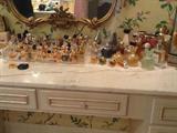 perfume collection and perfume bottles