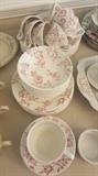 Churchill Antique Rose - microwave & dishwasher safe. Set of 8.