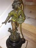 Bronze Lamp circa 1915