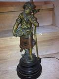 Bronze Lamp "Girl" circa 1915