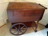 Gorgeous Antique Cherry Tea Cart