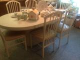 Great Kitchen Set in Ivory with 6 chairs