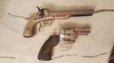 Toy Guns - Mattel Snub-Nose Shootin' Shell .38 & Pirate Double Barrel