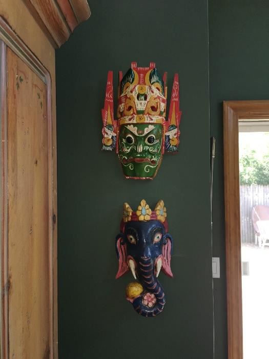 Masks from their world travels! 
